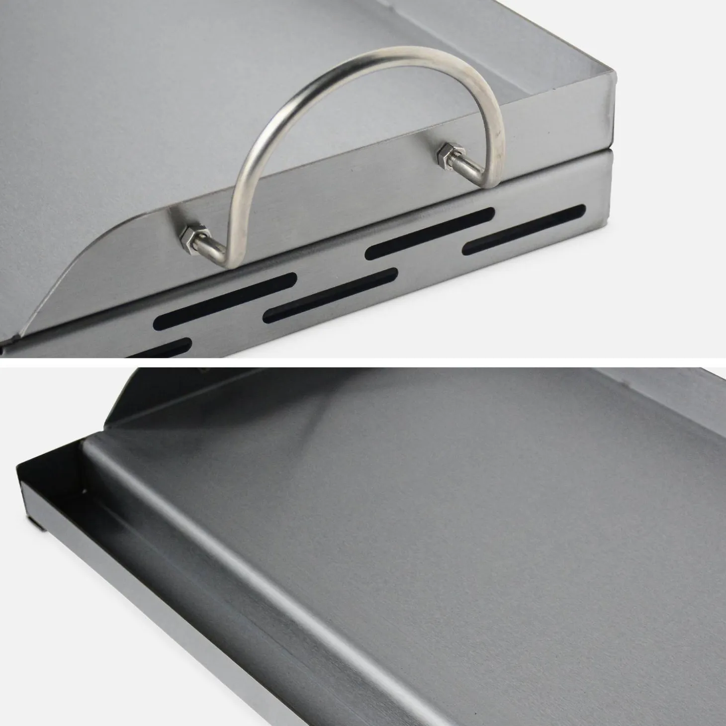 Placa plancha universal para barbacoa, 55cm