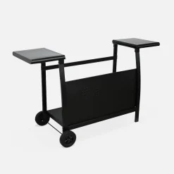Plancha de gas 4 quemadores 10kW + carro