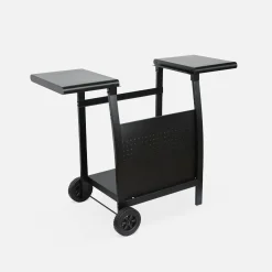 Plancha de gas 2 quemadores 5kW con carrito