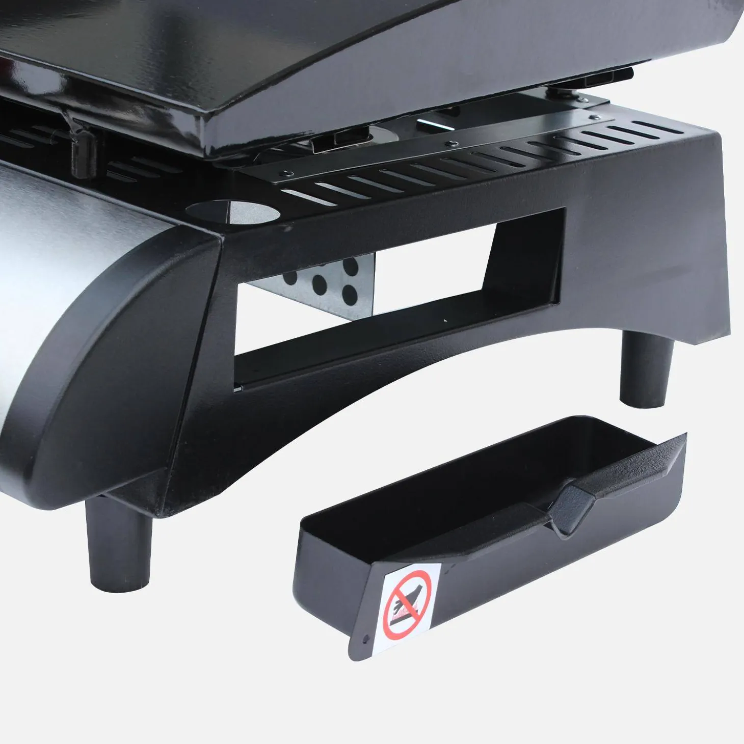 Plancha de gas con 2 quemadores de acero inoxidable, 5kW