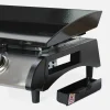 Plancha de gas con 3 quemadores de acero inoxidable, 7.5kW
