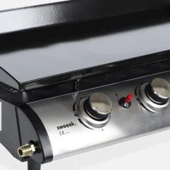 Plancha de gas con 4 quemadores de acero inoxidable,10kW