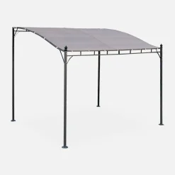 Pérgola adosada de acero, 3x2.5m