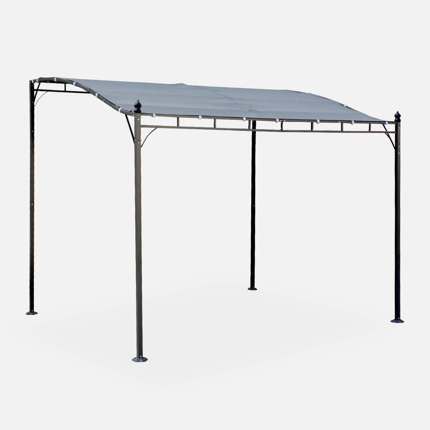 Pérgola adosada de acero, 3x2.5m