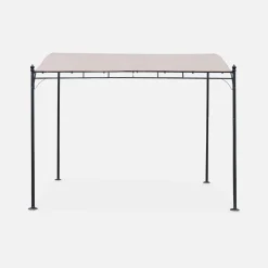 Pérgola adosada de acero, 3x2.5m