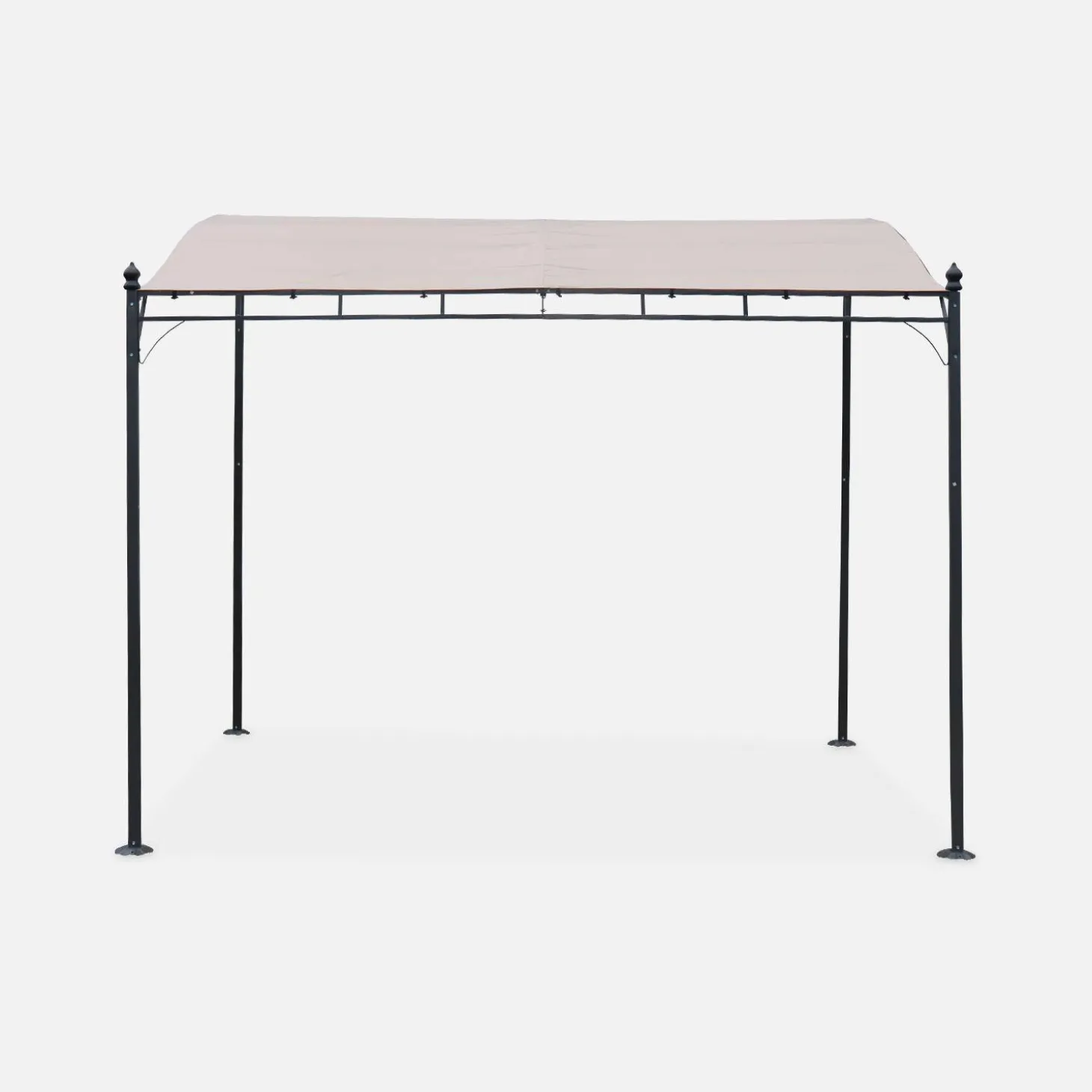 Pérgola adosada de acero, 3x2.5m