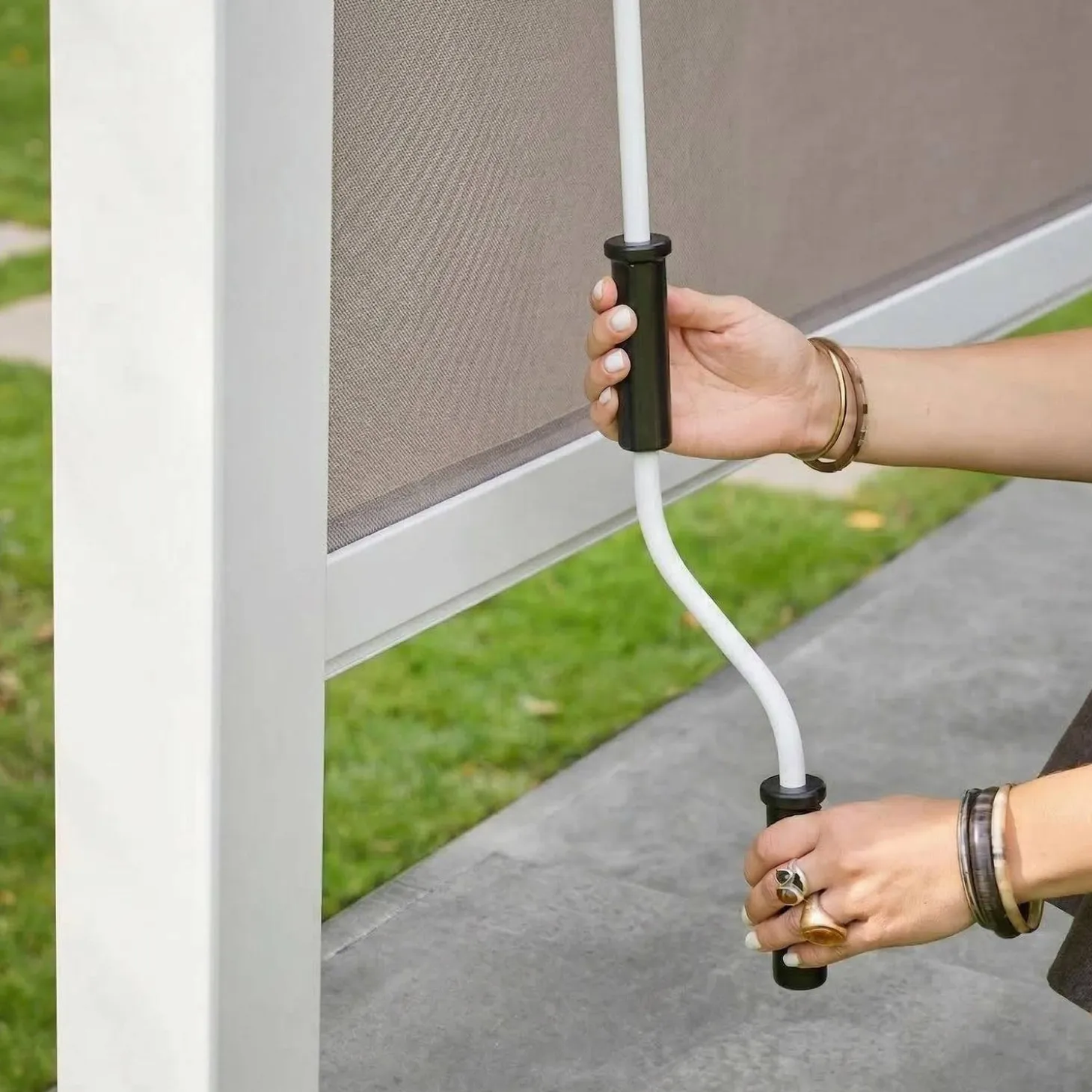 Pérgola bioclimática aluminio y acero 3x4m con toldo de 3m + toldo de 4m
