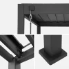 Pérgola bioclimática de aluminio 3x4m + persianas verticales de 1m y 1.3m