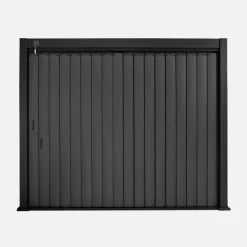 Pérgola bioclimática de aluminio 3x4m + panel vertical 3m