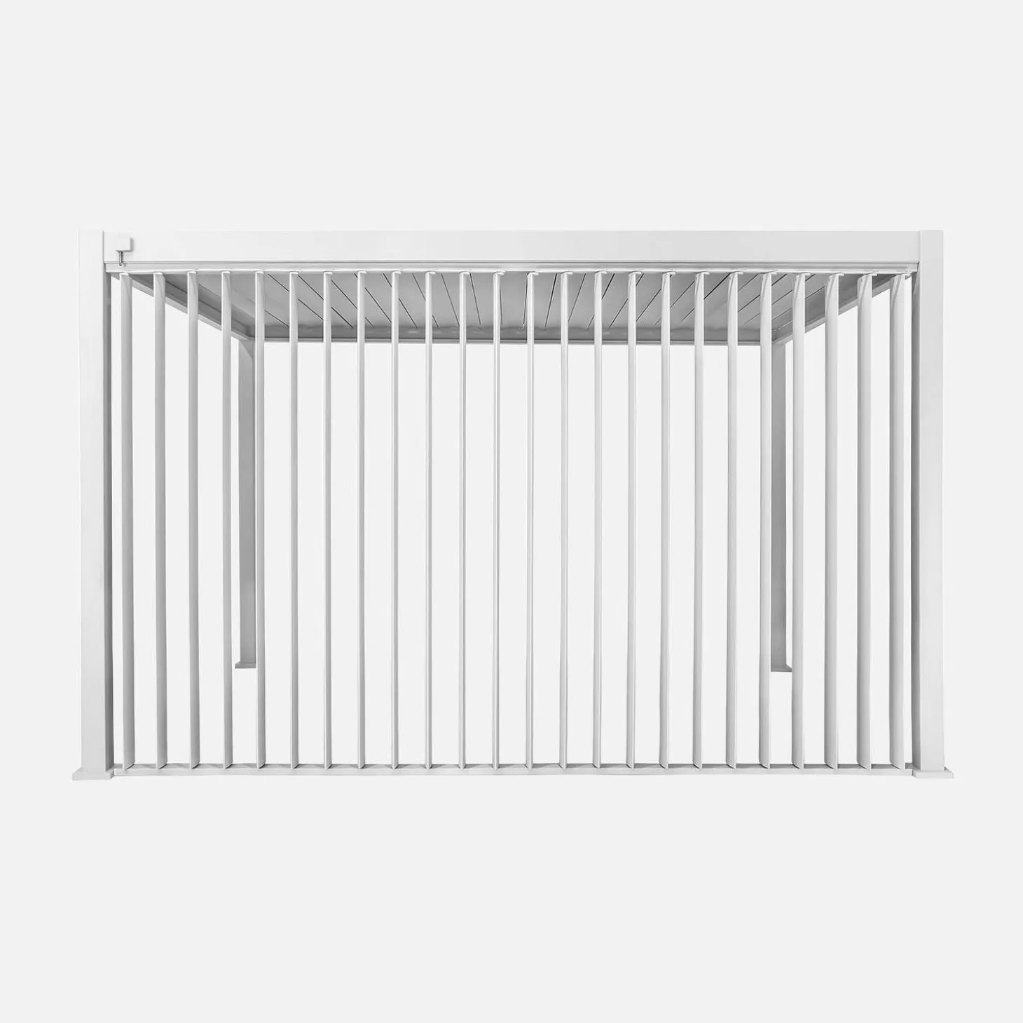 Pérgola bioclimática de aluminio 3x4m + panel vertical 4m