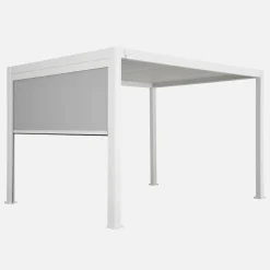 Pérgola bioclimática 3x4m con toldo vertical de 3m