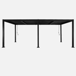 Pérgola bioclimática 3x6m de aluminio y acero con lamas orientables
