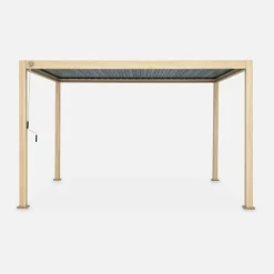 Pérgola bioclimática 3x4m de aluminio con lamas orientables