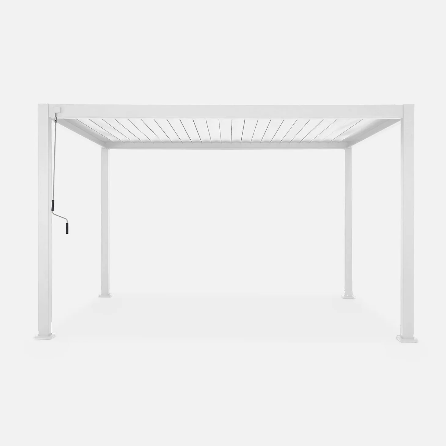 Pérgola bioclimática 3x4m de aluminio con lamas orientables