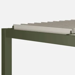 Pérgola bioclimática 3x4m de aluminio y acero con lamas orientables