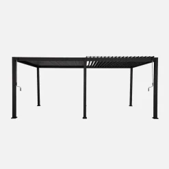 Pérgola bioclimática 3x6m de aluminio con lamas orientables