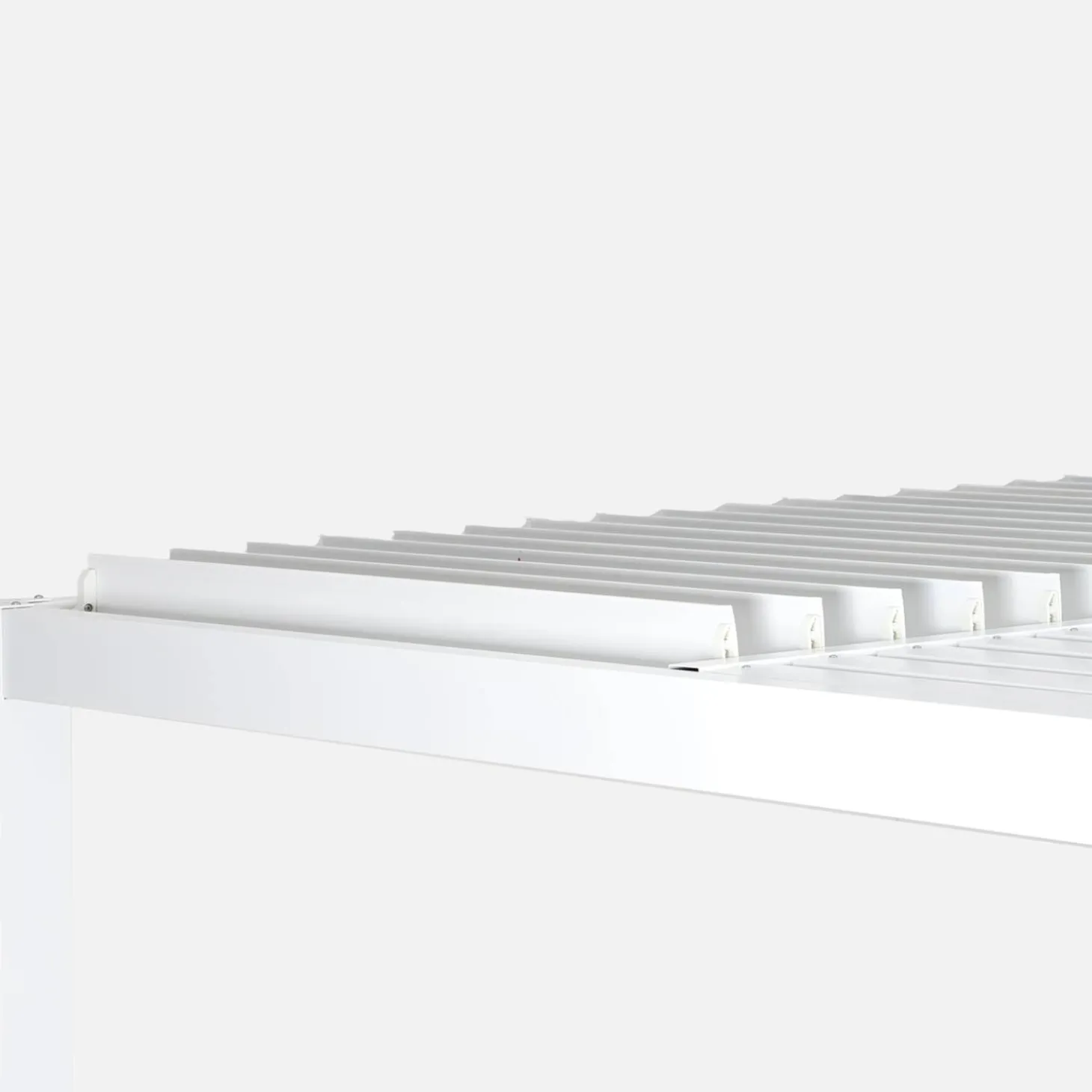 Pérgola bioclimática 3x3m de lamas de aluminio y acero