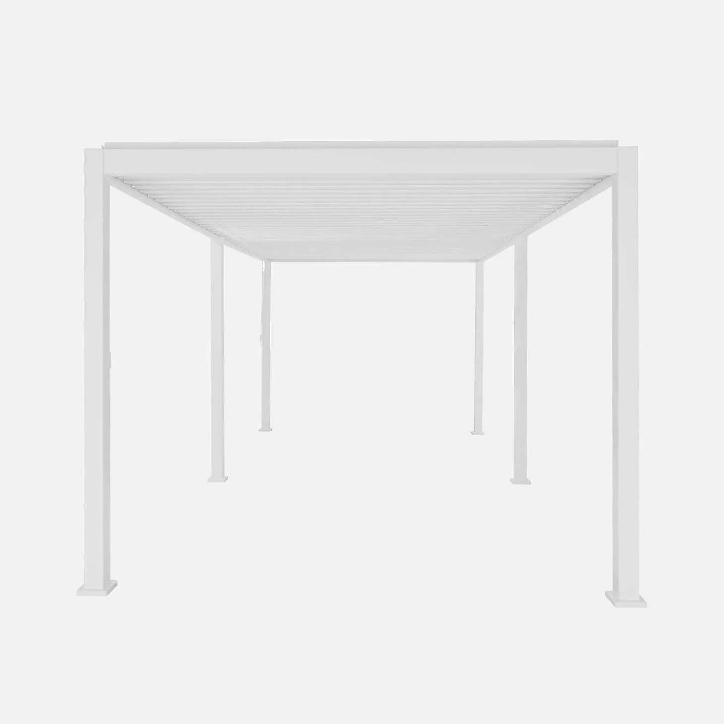 Pérgola bioclimática 3x6m de aluminio con lamas orientables