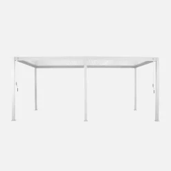 Pérgola bioclimática 3x6m de aluminio con lamas orientables