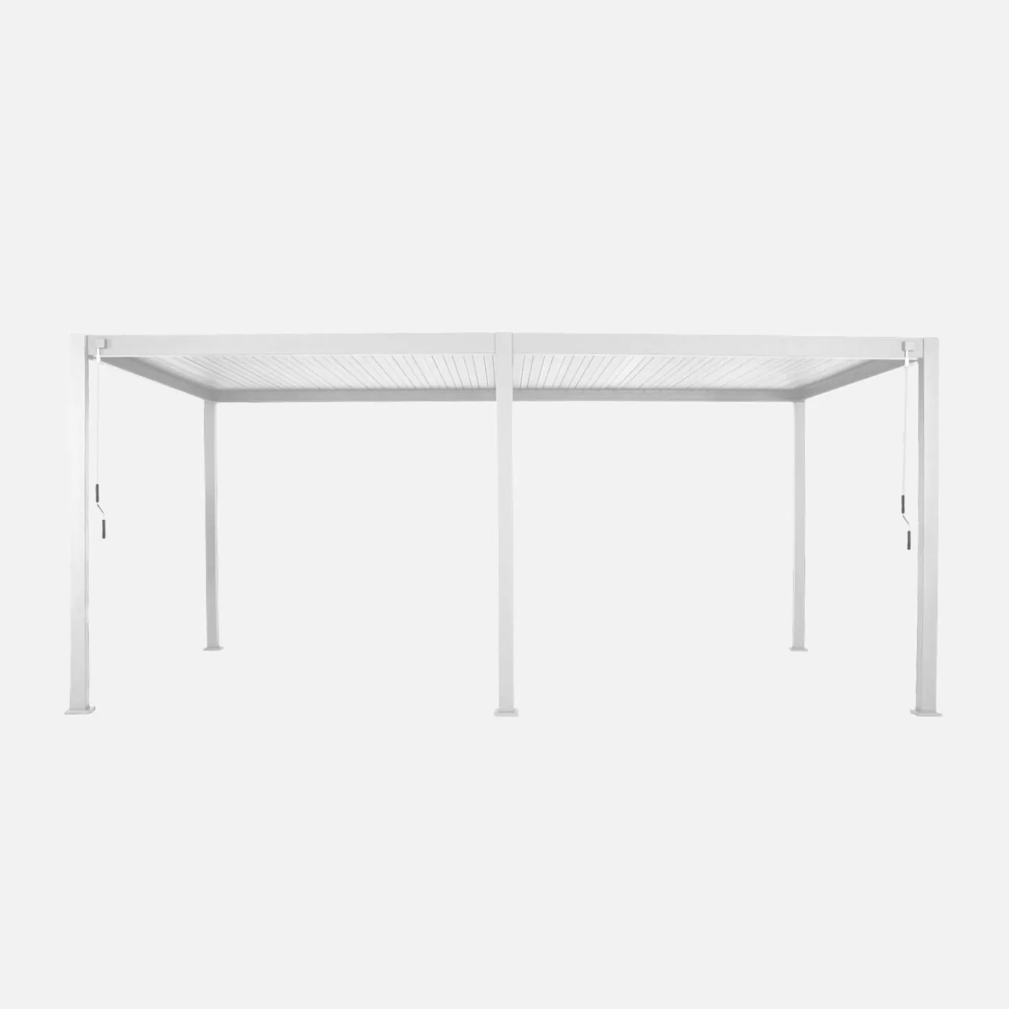 Pérgola bioclimática 3x6m de aluminio con lamas orientables