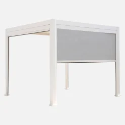 Pérgola bioclimática 3x3m V2 + 2 toldos verticales de 3m