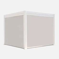 Pérgola bioclimática 3x3m V2 + 2 toldos verticales de 3m