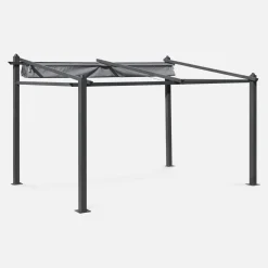 Pérgola 3x4m de aluminio con cubierta corredera