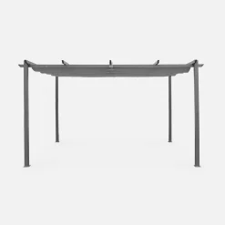 Pérgola 3x4m de aluminio con cubierta corredera