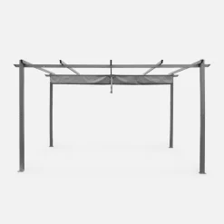 Pérgola 3x4m de aluminio con cubierta corredera