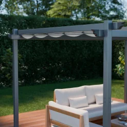 Pérgola 3x4m de aluminio con cubierta corredera