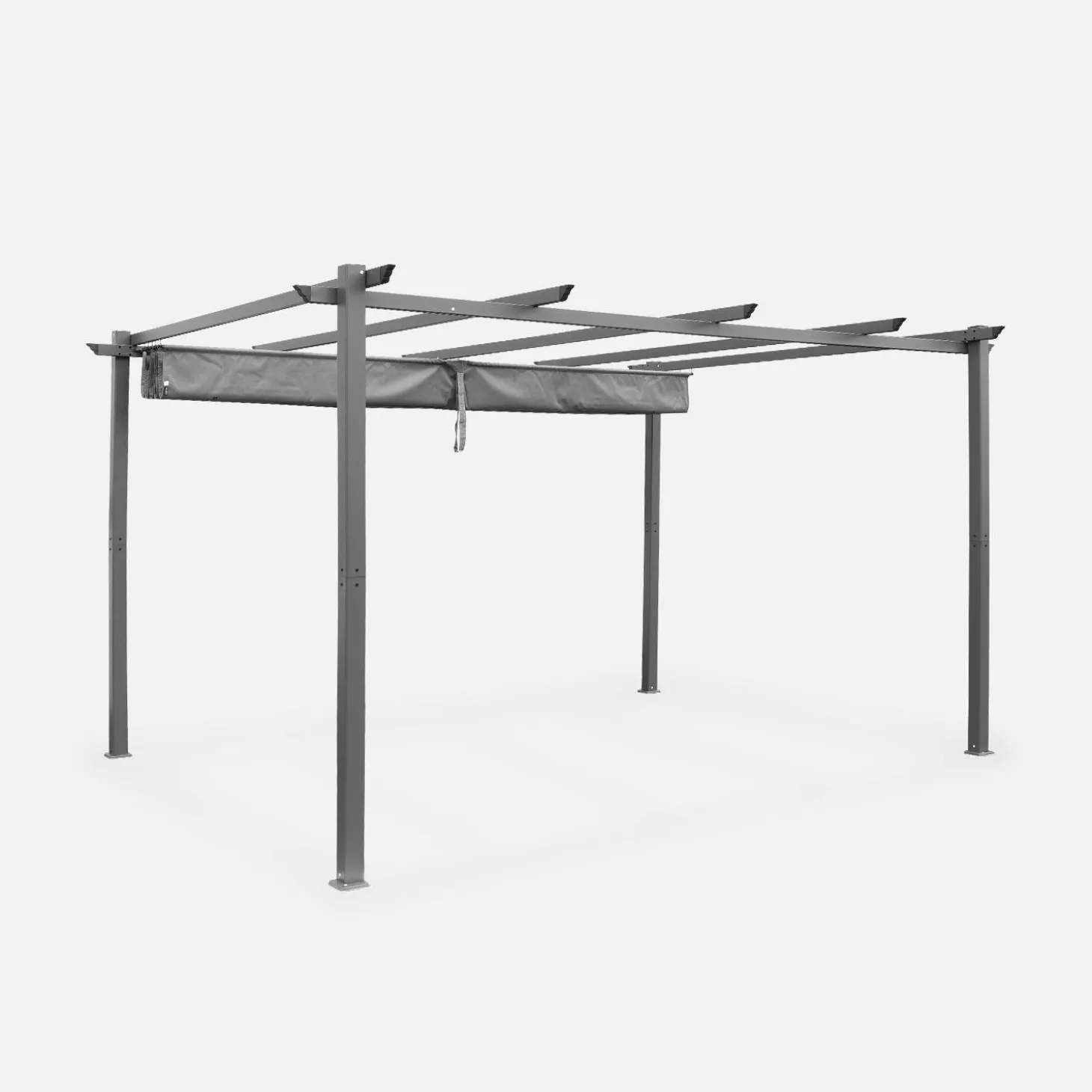 Pérgola 3x4m de aluminio con cubierta corredera