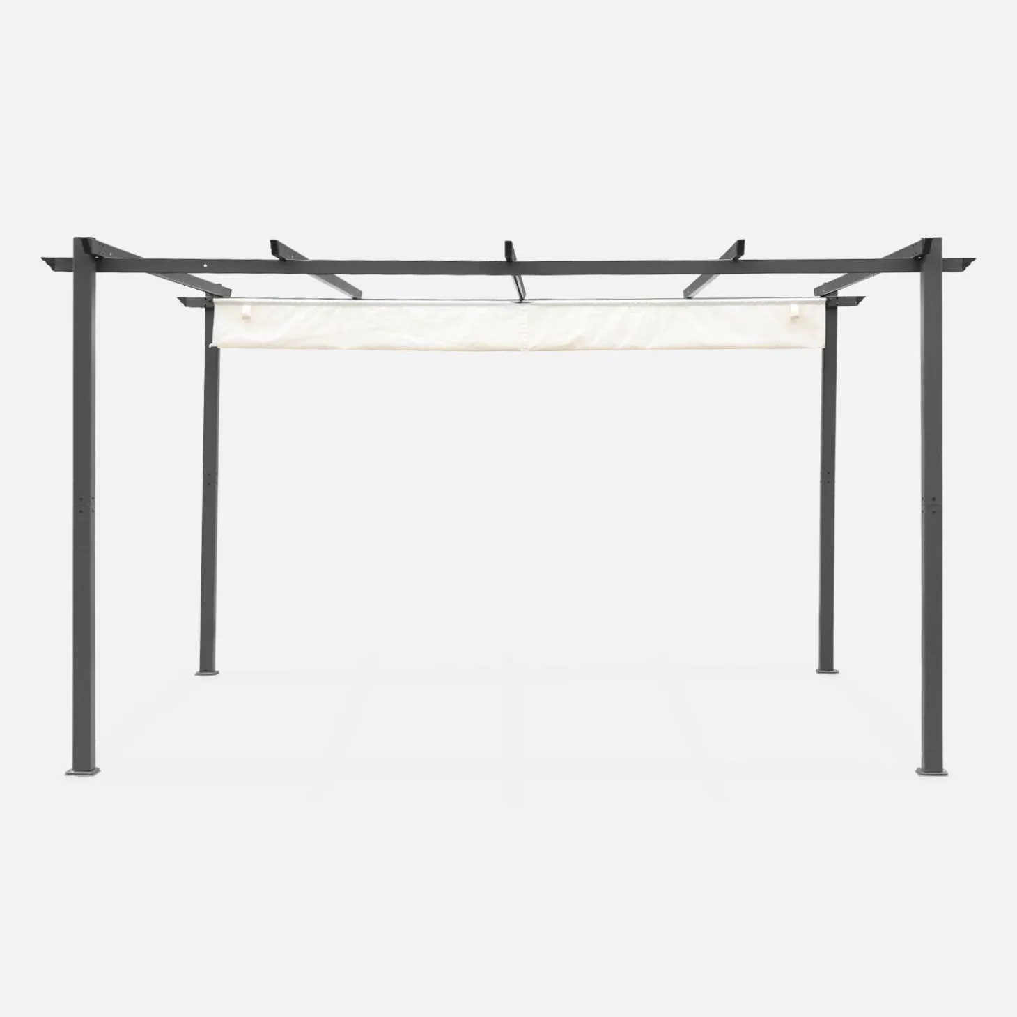 Pérgola 3x4m de aluminio con cubierta corredera