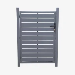 Puerta de jardín de aluminio con cerradura y manija