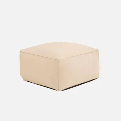 Puff con reposapiés de exterior en olefina