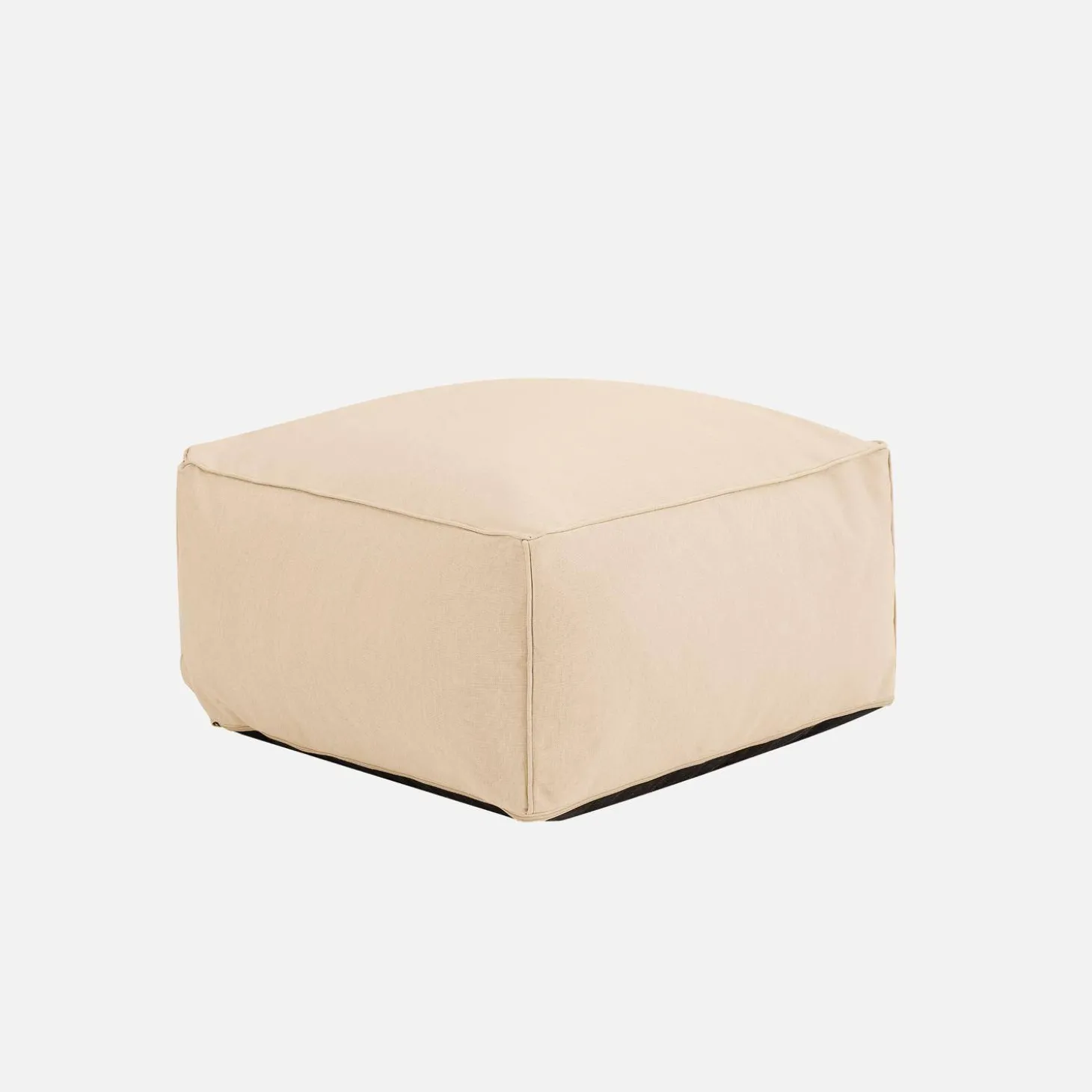 Puff con reposapiés de exterior en olefina