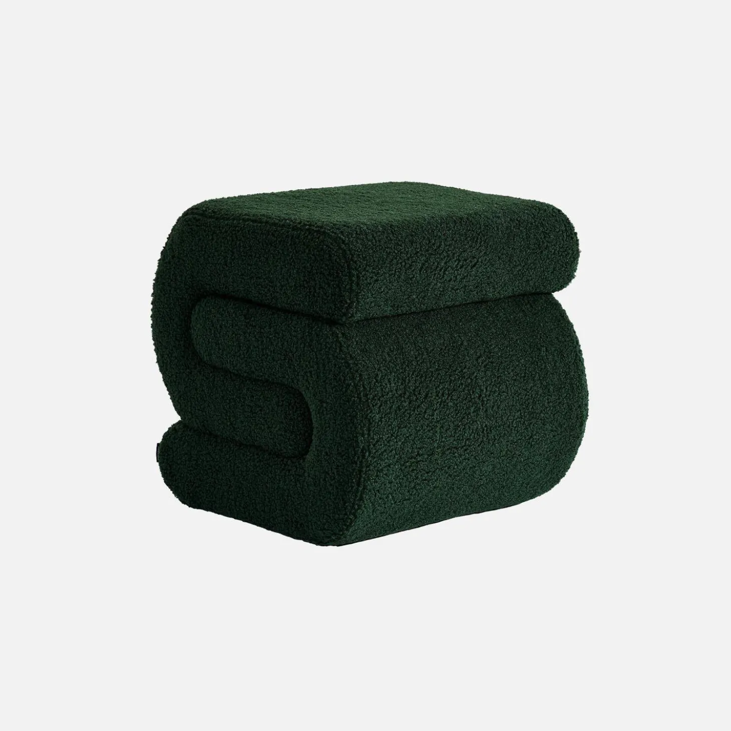 Puff de diseño en borreguito