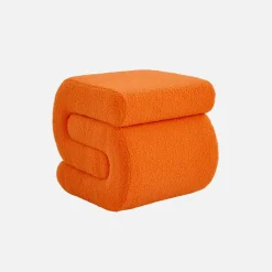 Puff de diseño en borreguito
