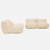Puff de exterior en olefina, set de 4