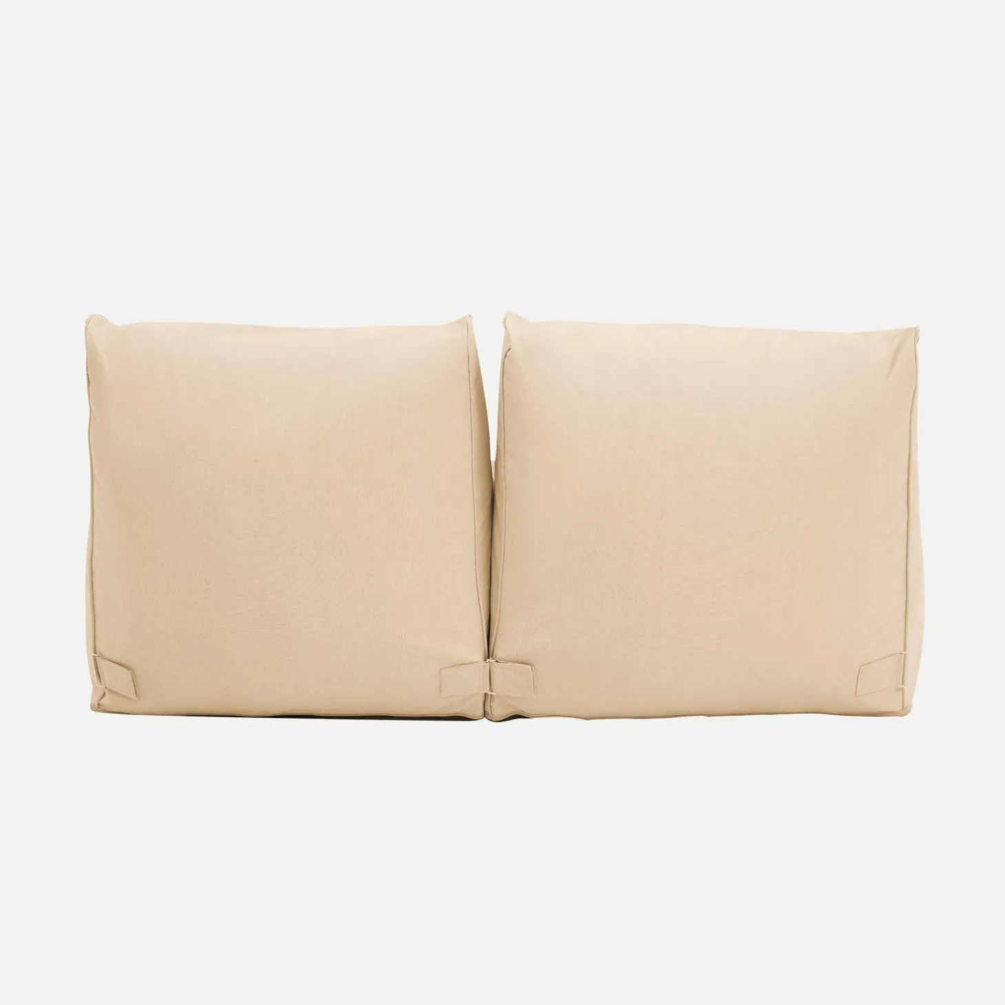 Puff de exterior en olefina, set de 2