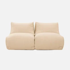 Puff de exterior en olefina, set de 2