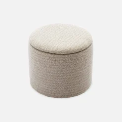 Puff de tela con almacenaje