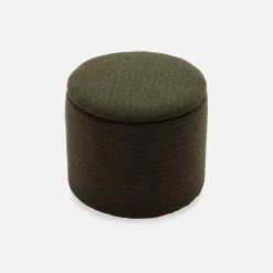 Puff de tela con almacenaje