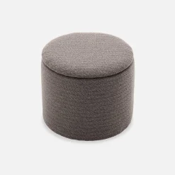 Puff de tela con almacenaje