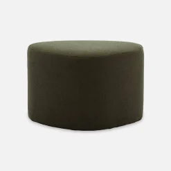 Puff de tela con forma de guijarro