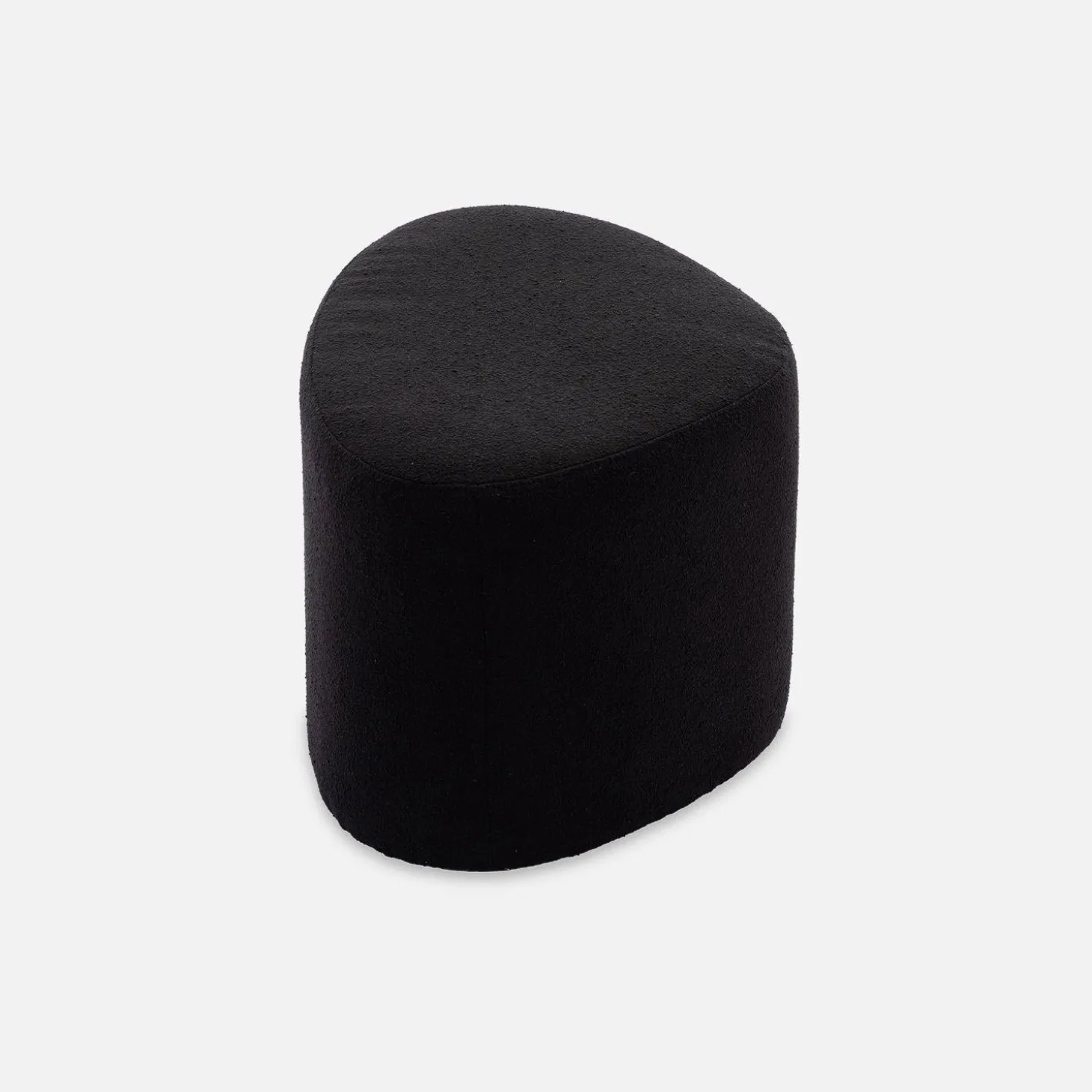 Puff de tela con forma de guijarro