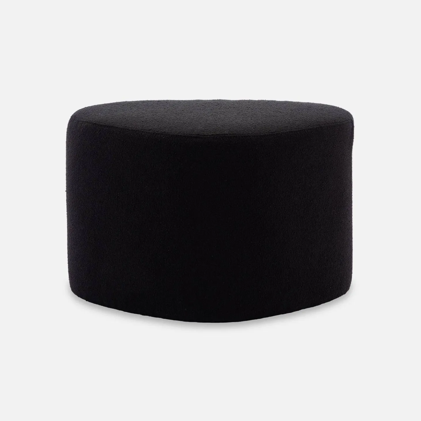 Puff de tela con forma de guijarro