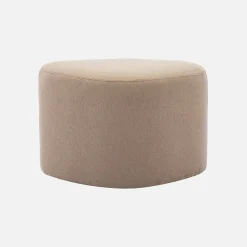 Puff de tela con forma de guijarro