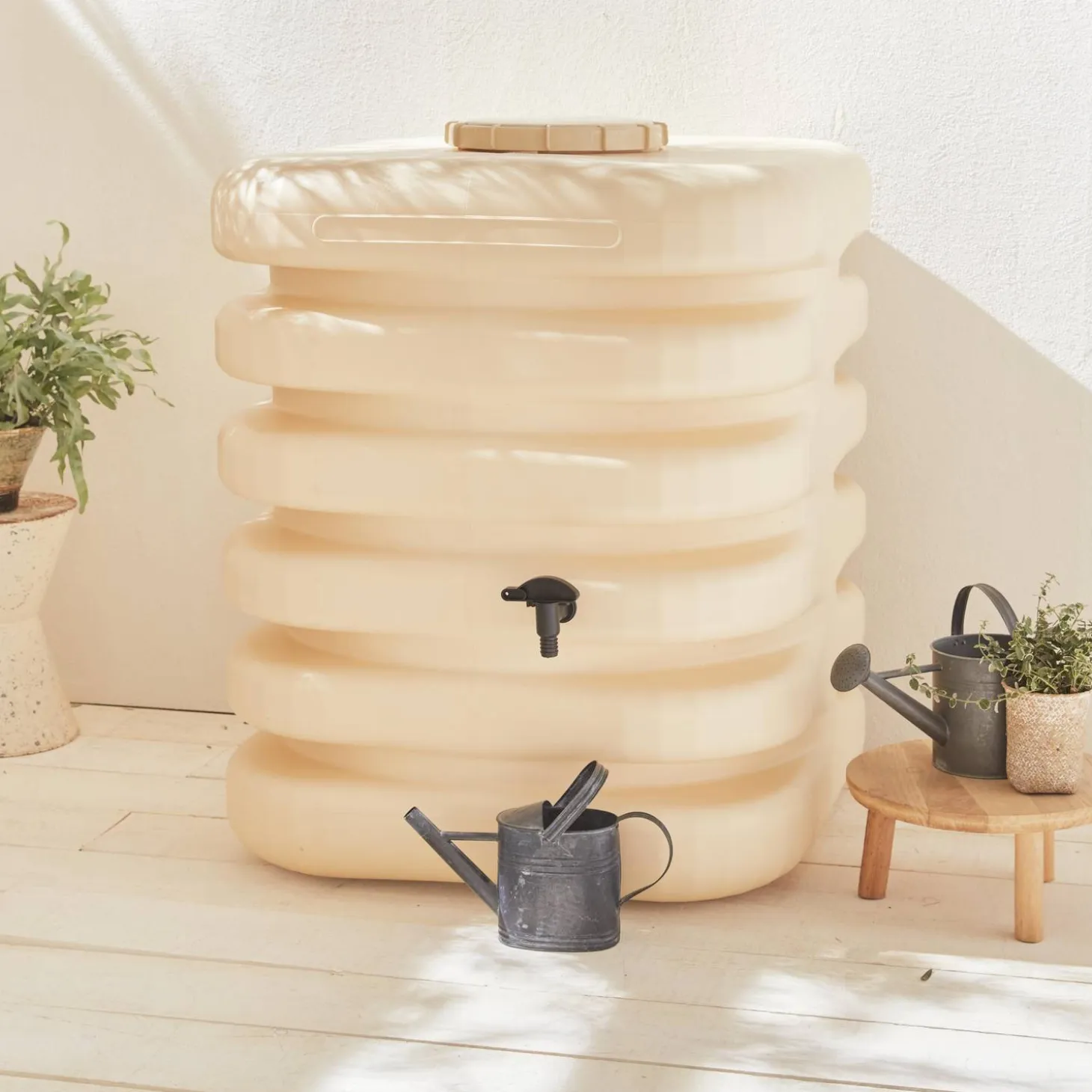 Recuperador de agua cúbico 1000L