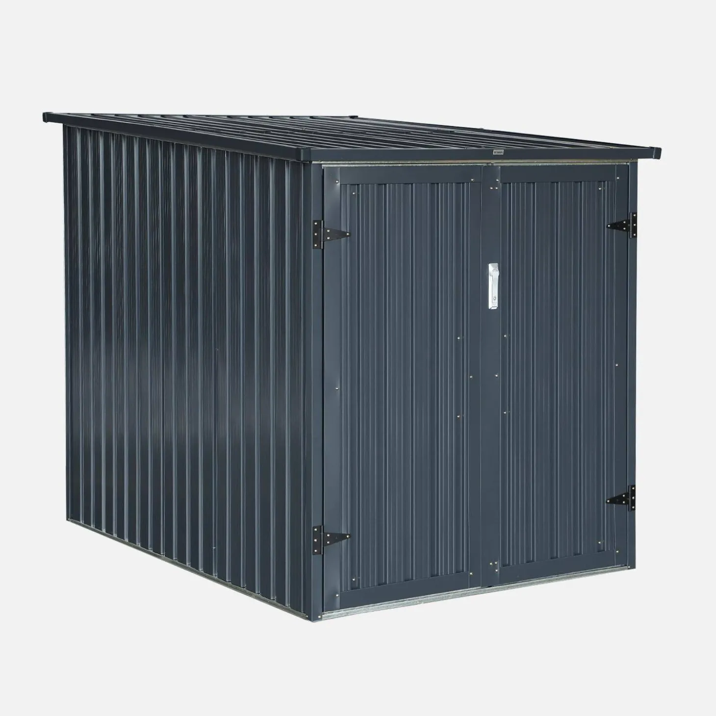 Refugio para bicicletas de acero galvanizado con kit de anclaje, 2 bicicletas