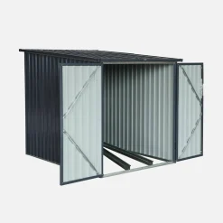 Refugio para bicicletas de acero galvanizado con kit de anclaje, 2 bicicletas